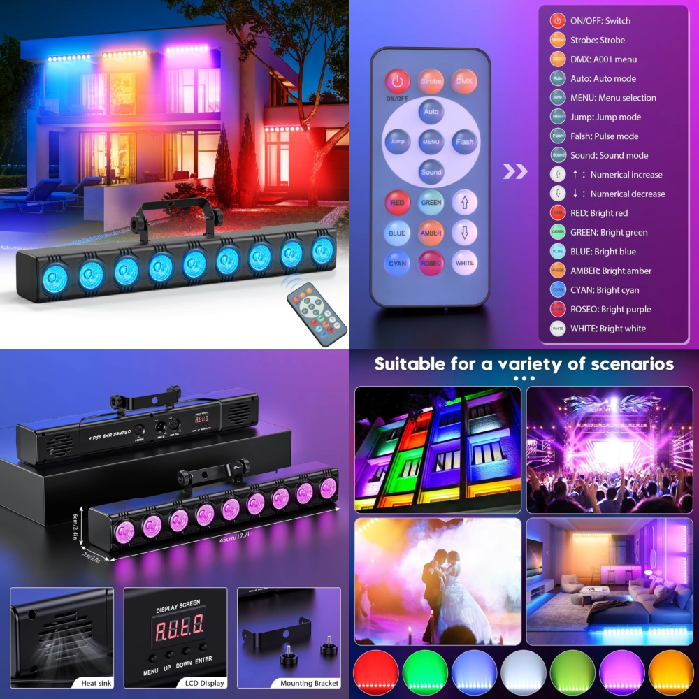 Event Party Dj - 36W RGB Wandfluter für Innenbeleuchtung mit