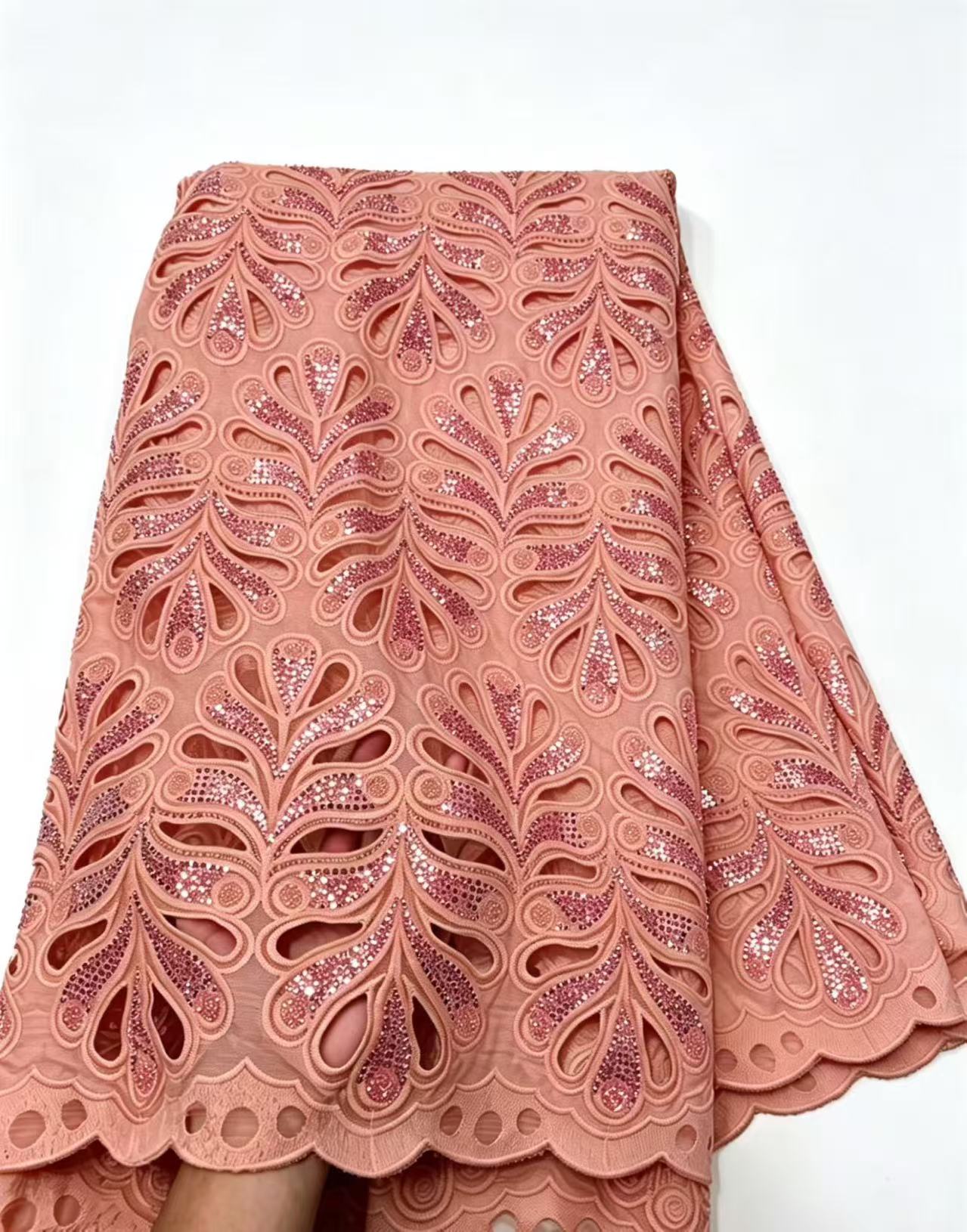 Glitter Tablecloth - Großhandel Hochwertiger 2026 Afrikanischer Nigerianischer Guipure-Stickerei-Organza-Tüll-Spitzenstoff