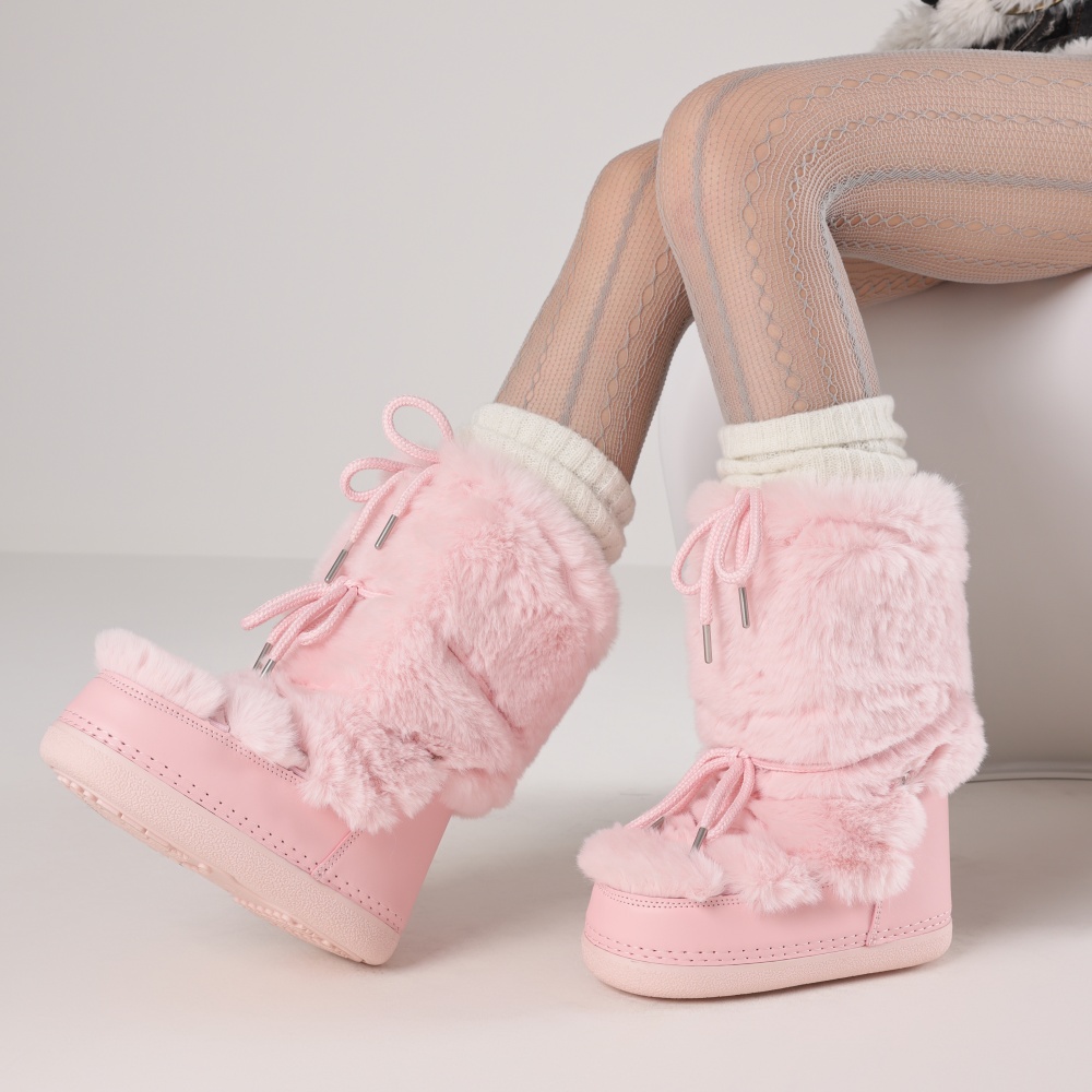 Flauschige Stiefel für Damen,  – Eve Party Bewertung und Preis