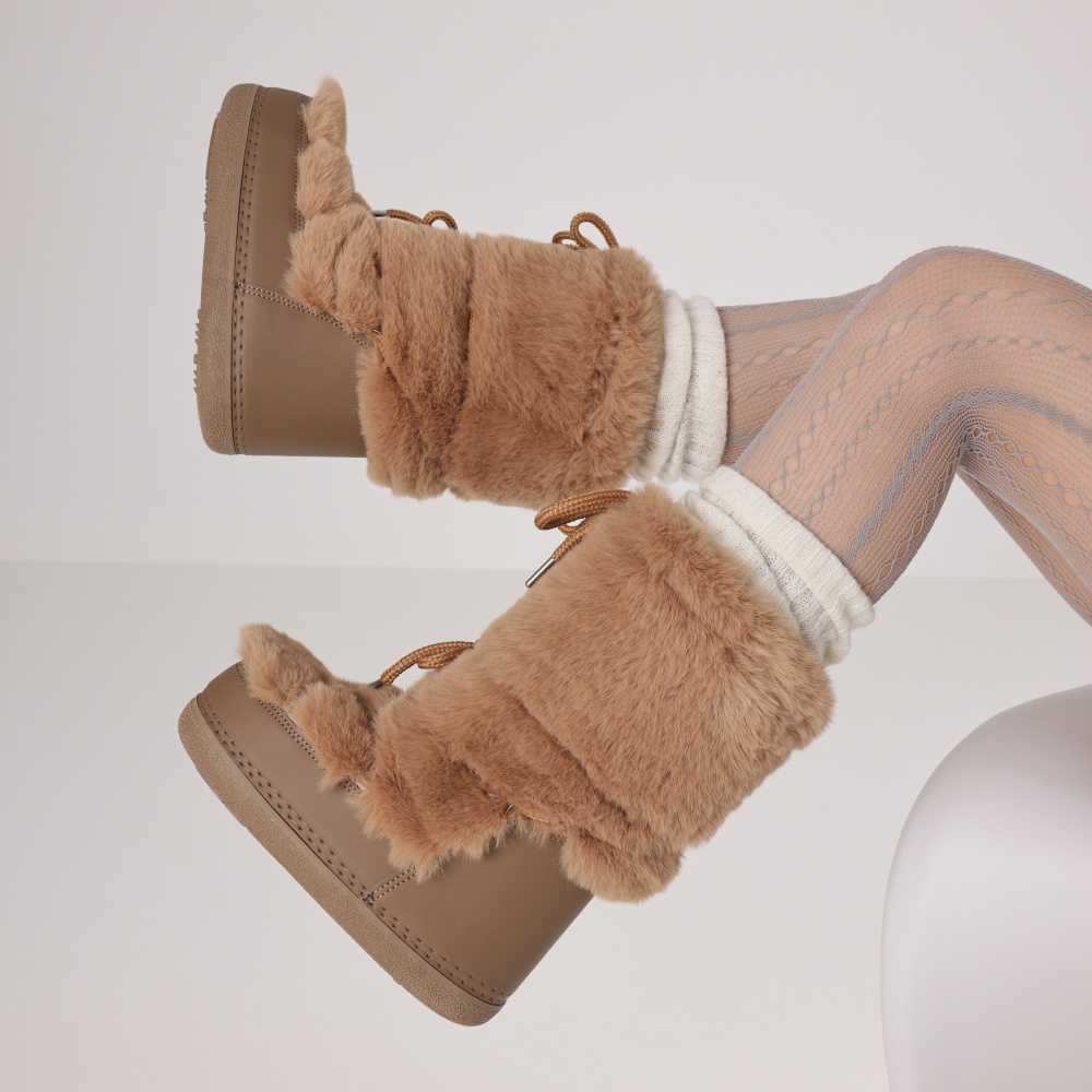 Flauschige Stiefel für Damen,  – Eve Party Bewertung und Preis