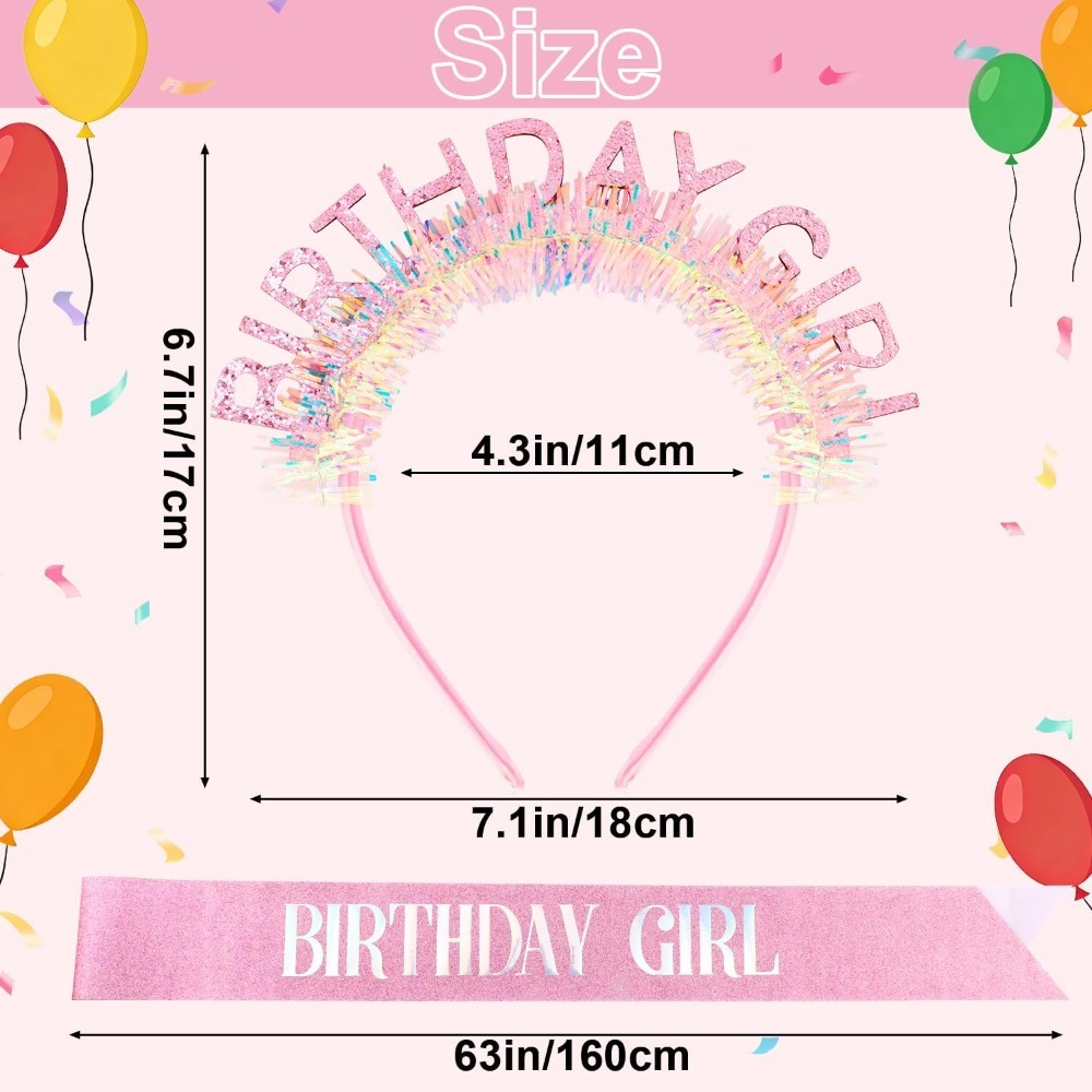 Geburtstagsmädchen-Schleife, G – Birthday Sash Glitter Bewertung und Preis