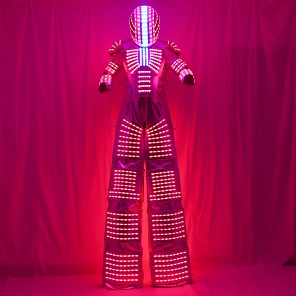 LED-Roboterkostüm für Erwachse – Event Party Dj Bewertung und Preis