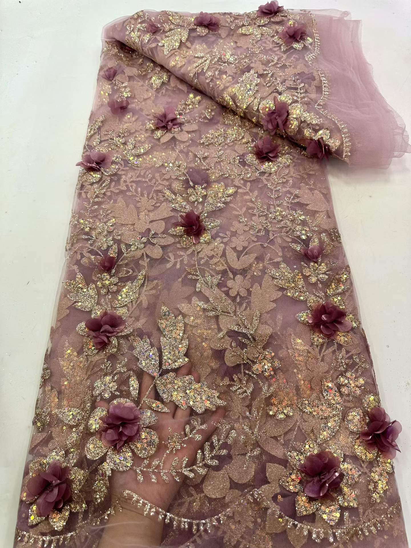Afrikanischer Spitzenstoff, be – Glitter Tablecloth Bewertung und Preis