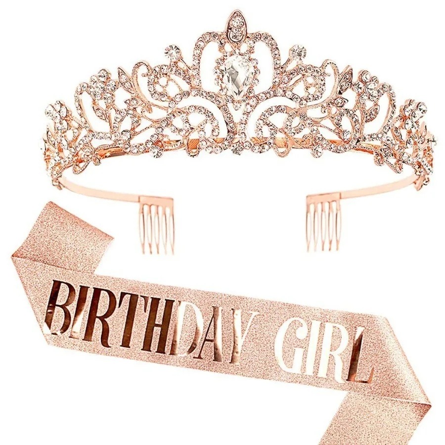 2-teiliges Set mit Strass-Kris – Birthday Sash Glitter Bewertung und Preis