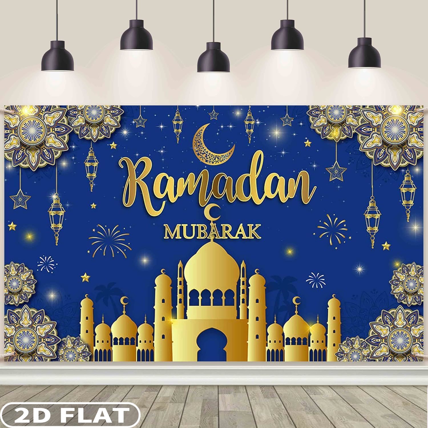 2D FLACHE 1 Stück Ramadan Muba – Party Banner Gold Bewertung und Preis