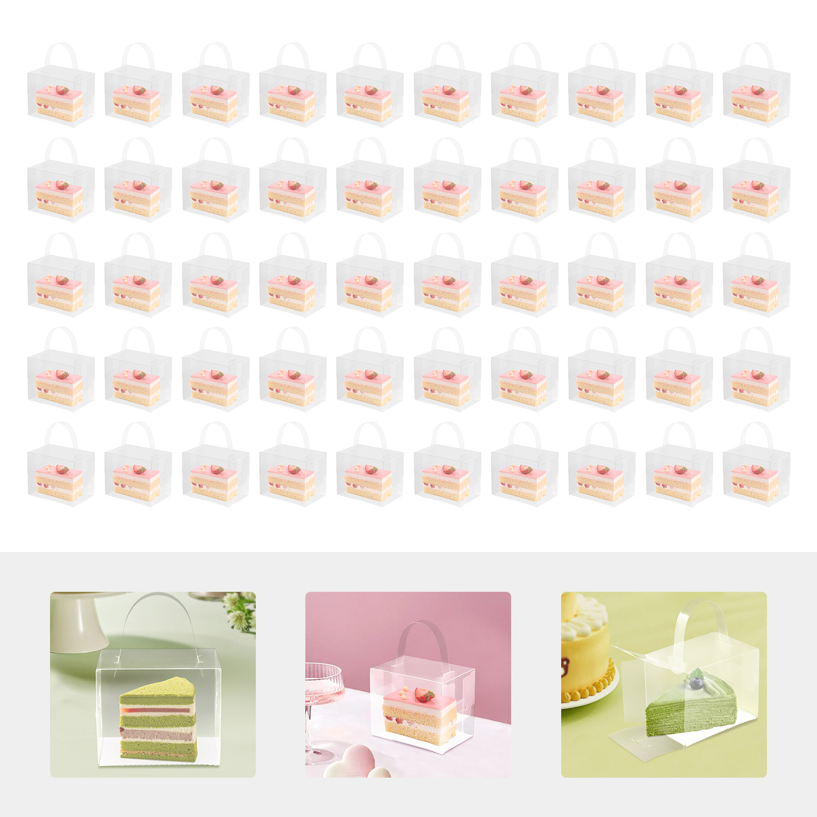 50 Stück Transparente Kuchenbo – Event Party Box Bewertung und Preis