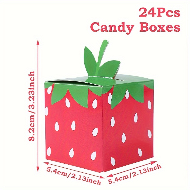 12/24 Stück Süße Erdbeer-Theme – Event Party Box Bewertung und Preis