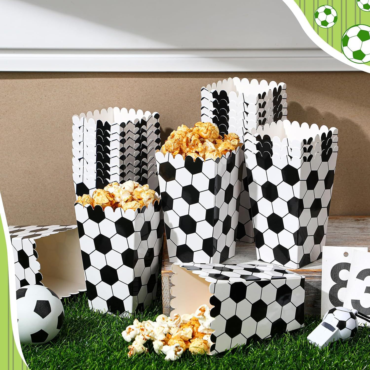 6/18 Stück Fußball-Popcorn-Box – Event Party Box Bewertung und Preis