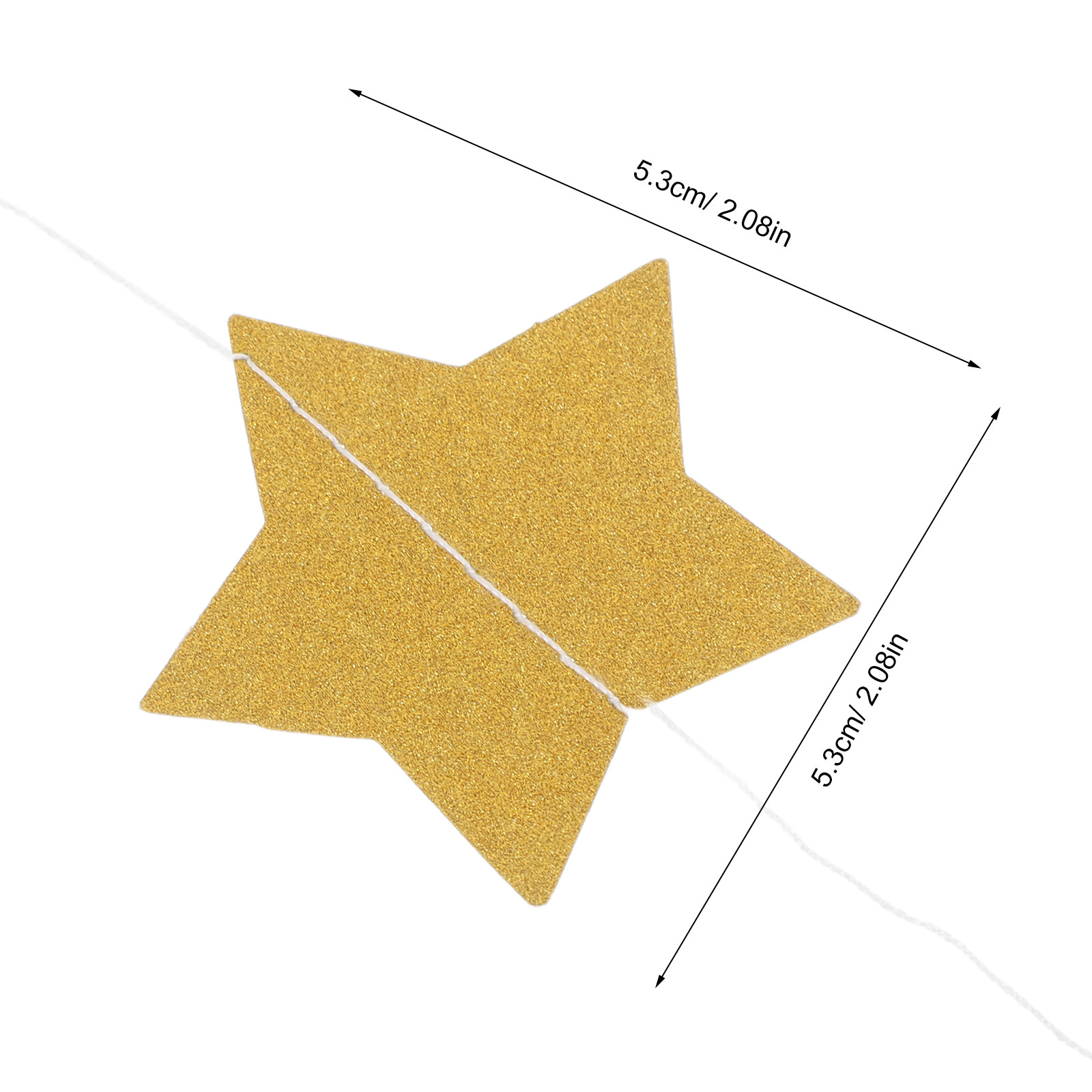 2 Stück Goldene Sternengirland – Party Banner Gold Bewertung und Preis