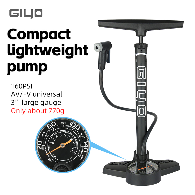 GIYO 160PSI Fahrrad-Bodenpumpe – Balloon Pump Hand Bewertung und Preis