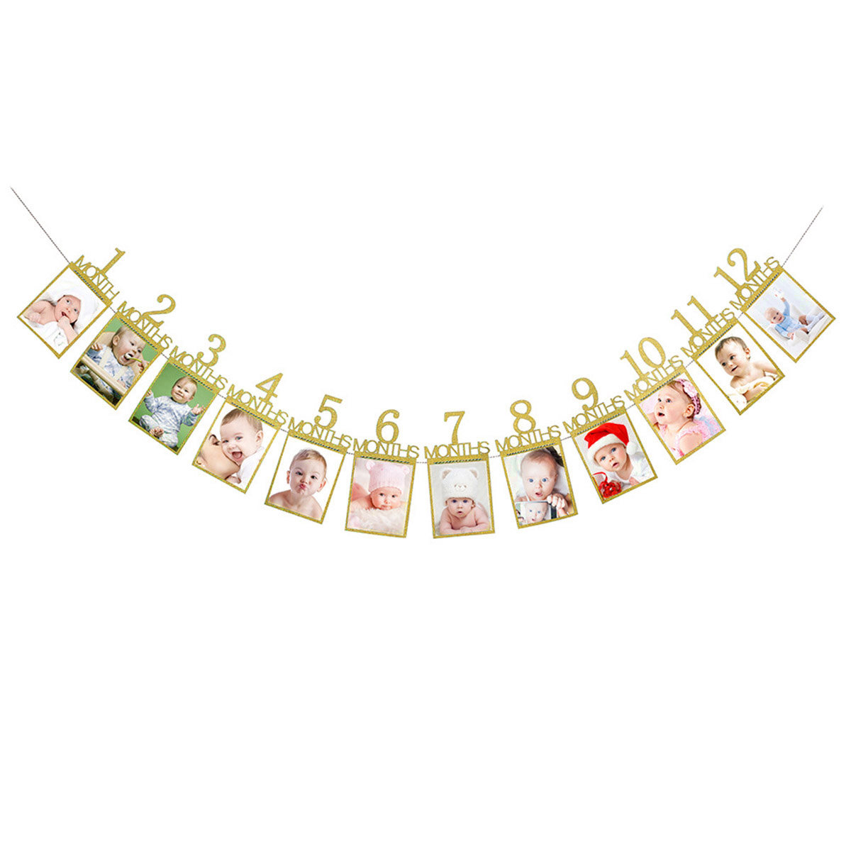 12-Monats-Gold-Baby-Geburtstag – Party Banner Gold Bewertung und Preis