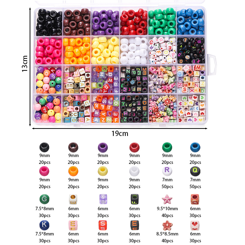 1 Box Bunte Acryl-Pony-Perlen, – Event Suppliers Bewertung und Preis