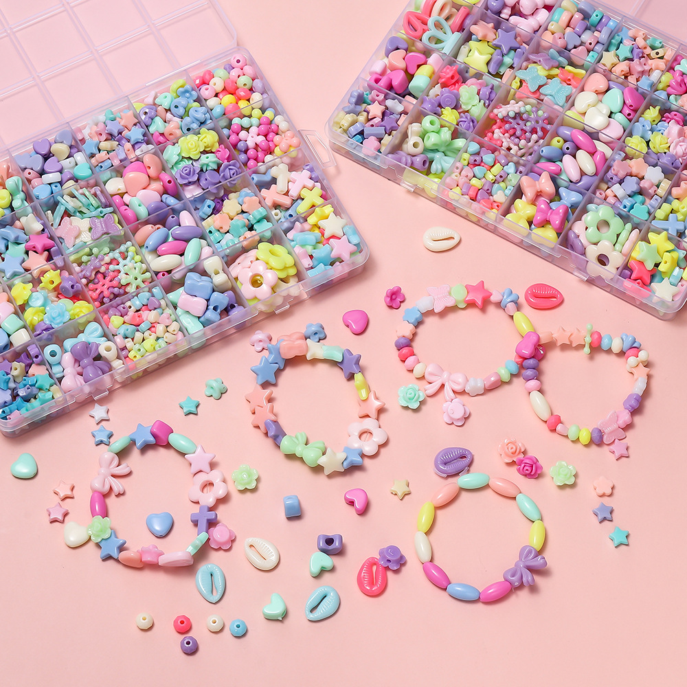 1 Box Bunte Acryl-Pony-Perlen, – Event Suppliers Bewertung und Preis