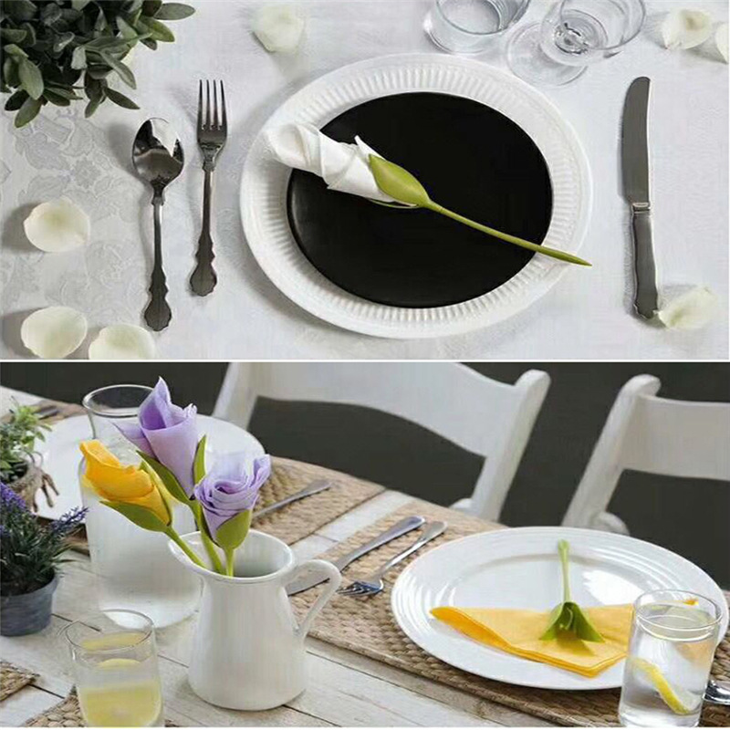 Papiergefaltete Rosen-Serviett – Napkin Folding Set Bewertung und Preis
